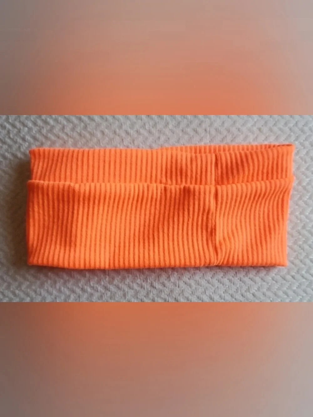 Free People Super Soft Wide Headband/Neon Orange